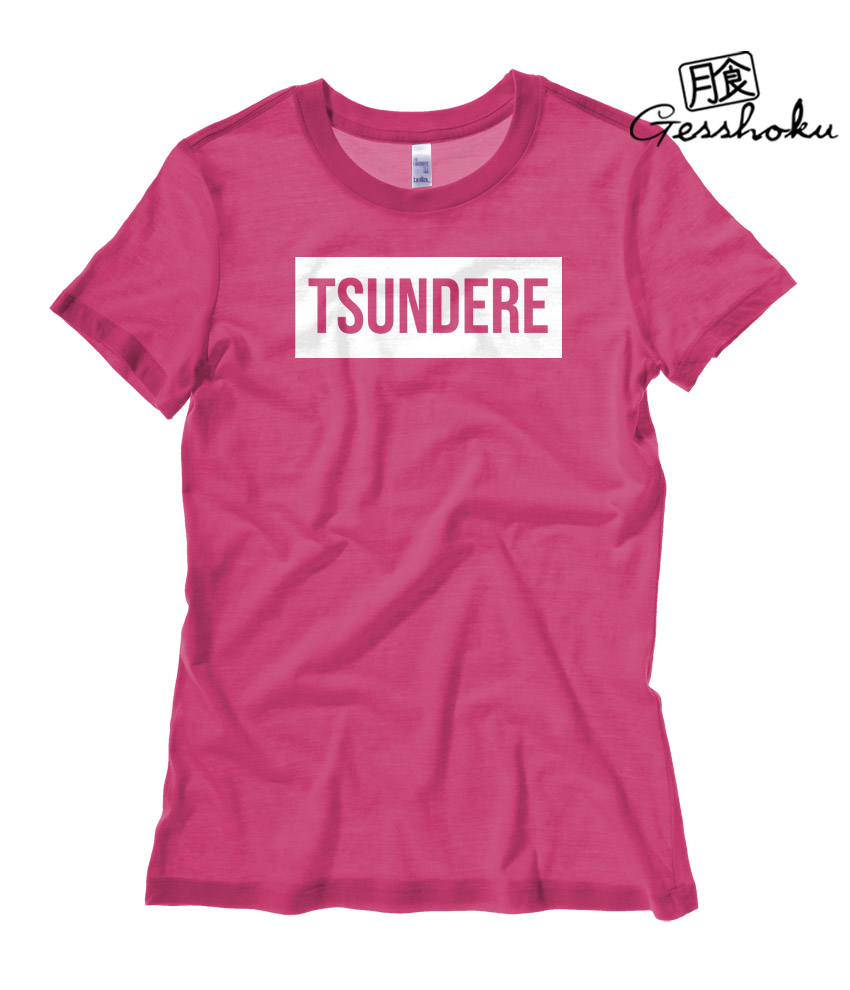 Tsundere Ladies T-shirt - Hot Pink