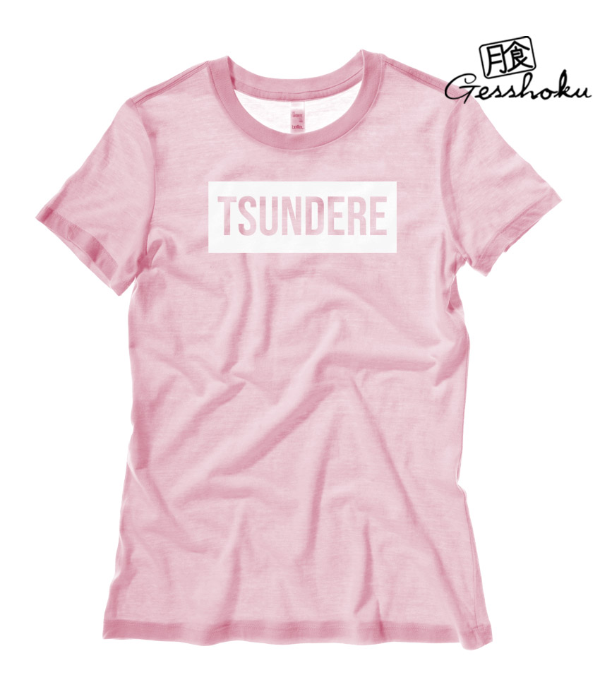 Tsundere Ladies T-shirt - Light Pink