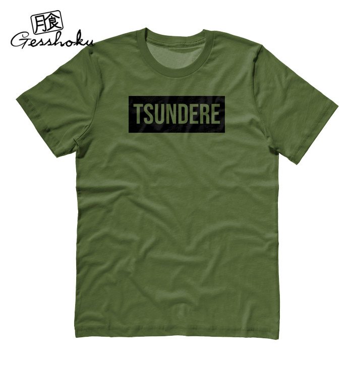 Tsundere T-shirt - Olive Green
