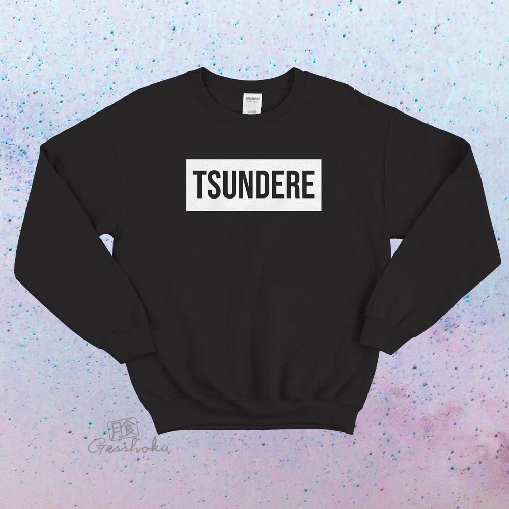 Tsundere Crewneck Sweatshirt - Black
