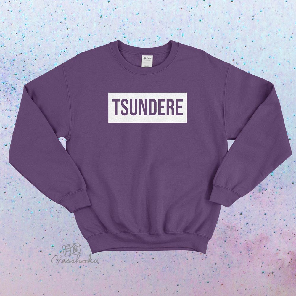 Tsundere Crewneck Sweatshirt - Purple