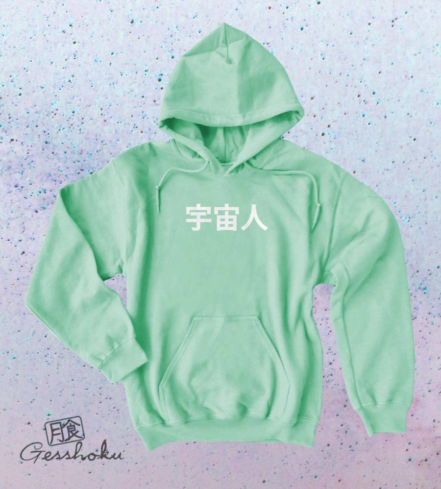 Uchuujin Alien Pullover Hoodie - Mint