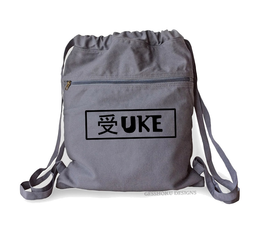 Uke Badge Cinch Backpack - Smoke Grey
