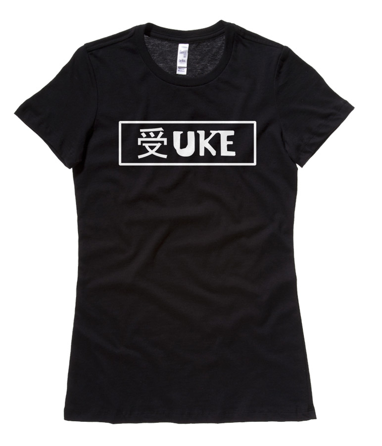 Uke Badge Ladies T-shirt - Black