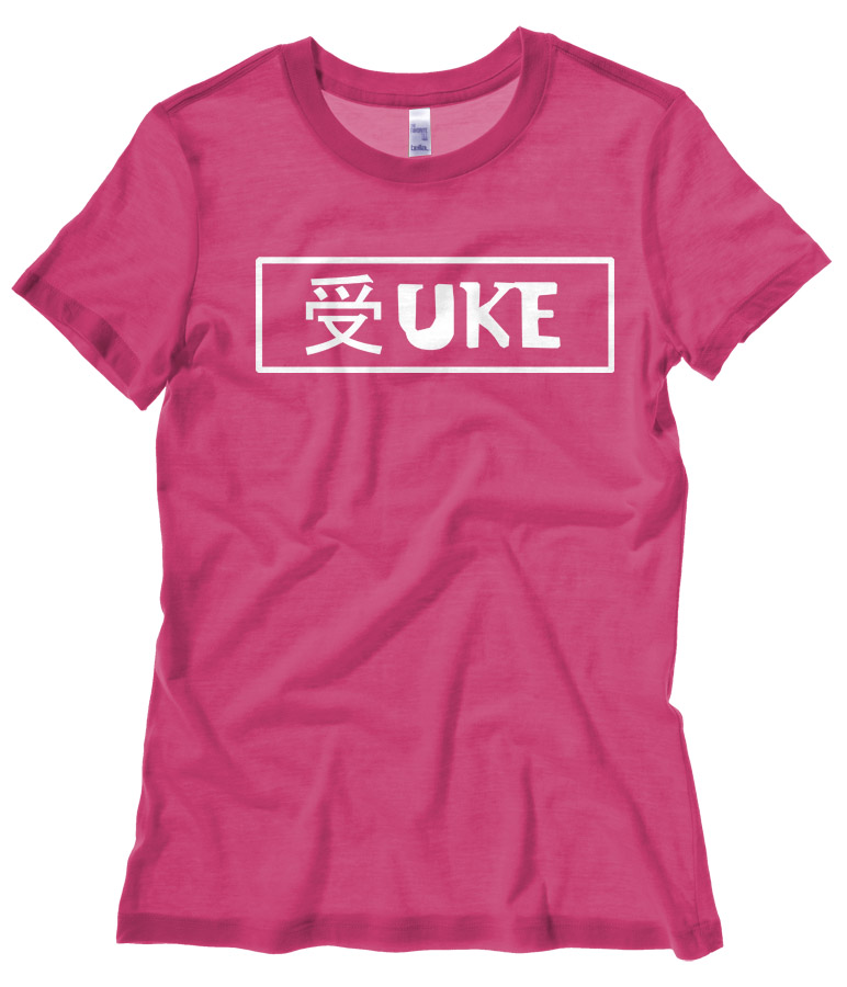 Uke Badge Ladies T-shirt - Hot Pink