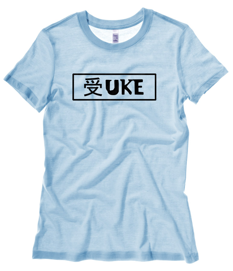 Uke Badge Ladies T-shirt - Light Blue