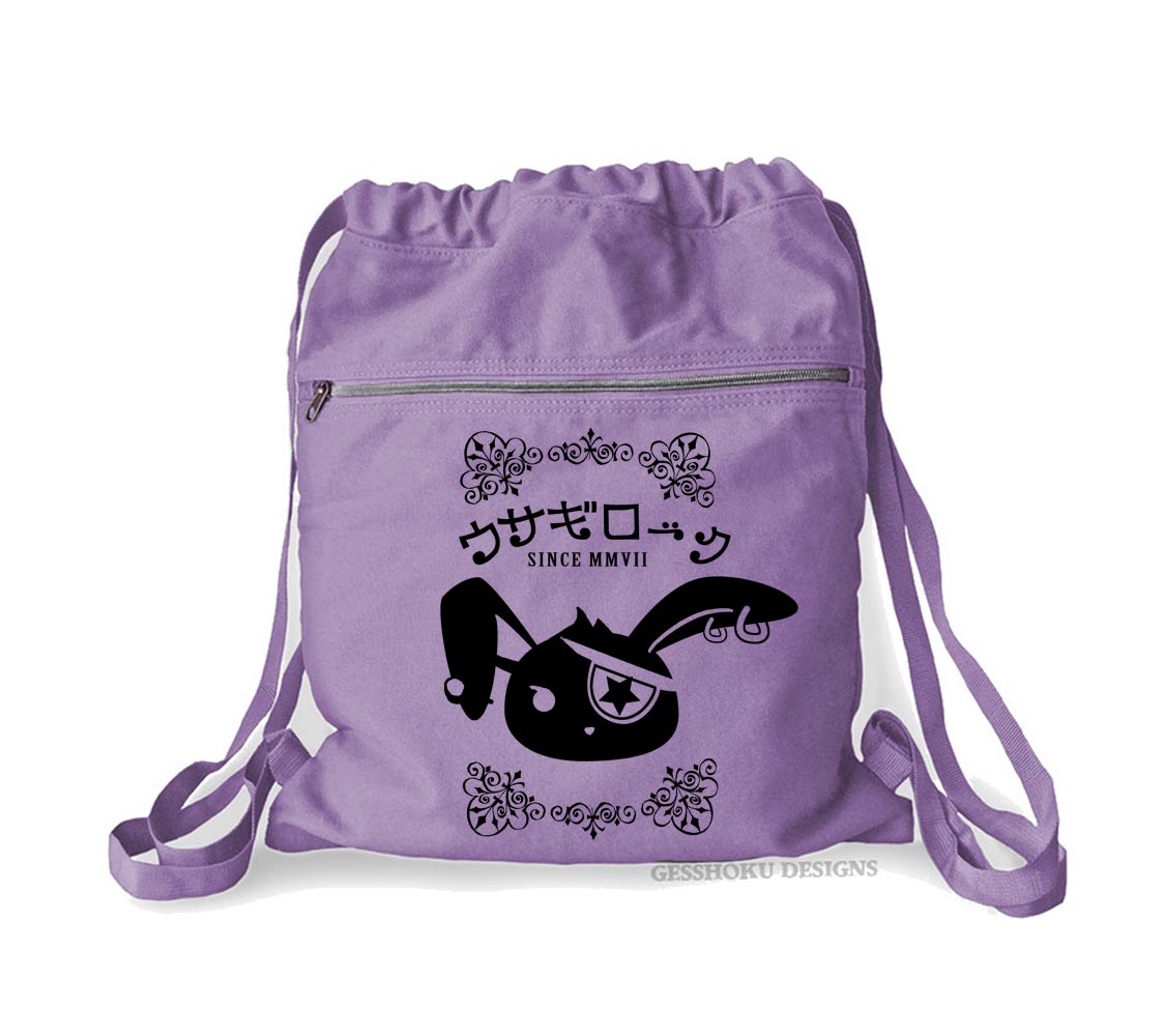 Usagi Rock Bunny Cinch Backpack - Purple