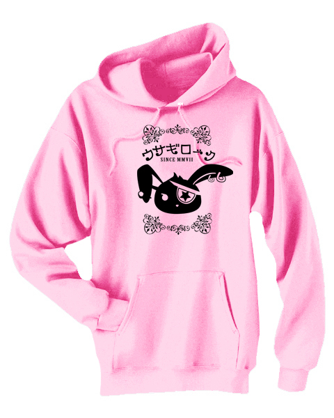 Usagi Rock Jrock Bunny Pullover Hoodie - Light Pink
