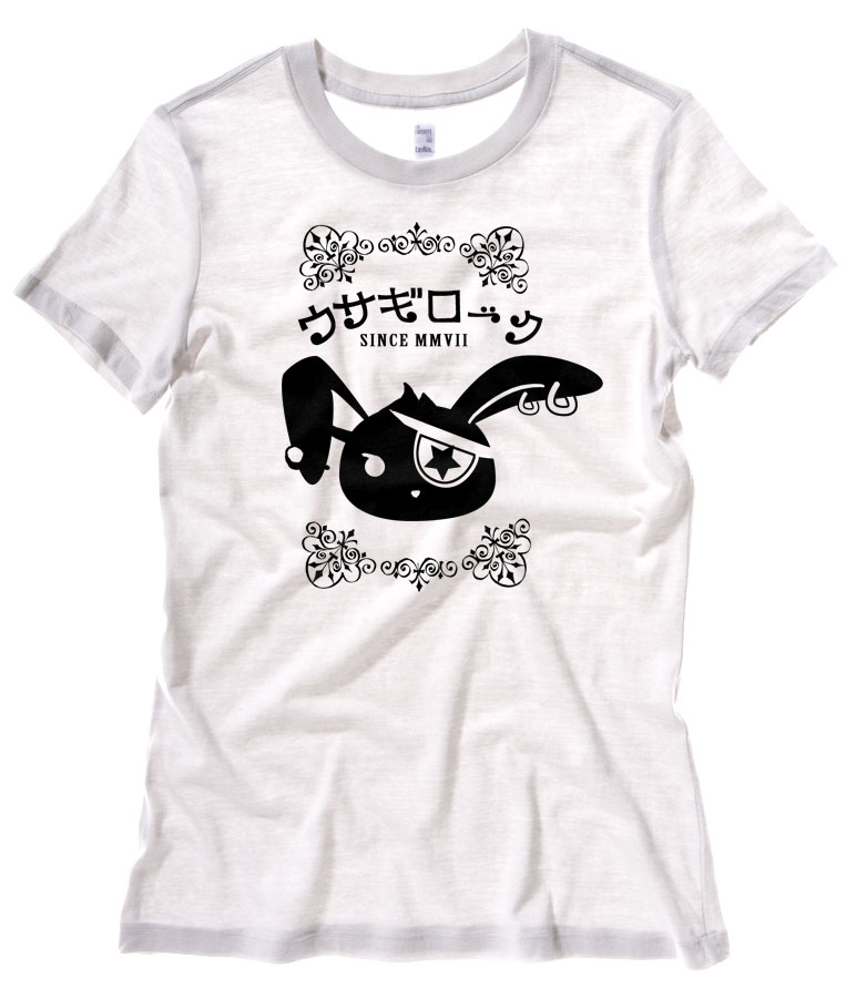 Usagi Rock Jrock Bunny Ladies T-shirt - White