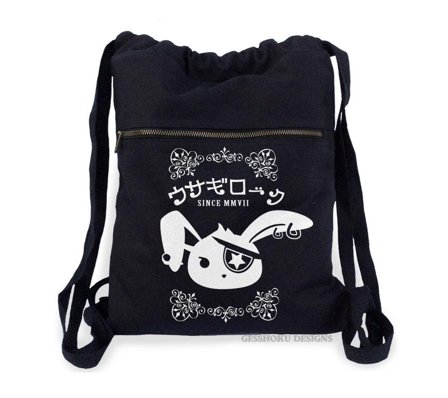 Usagi Rock Bunny Cinch Backpack - Black