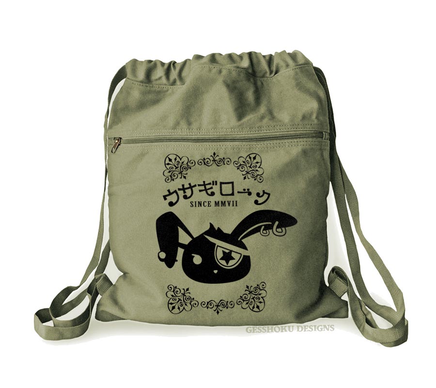 Usagi Rock Bunny Cinch Backpack - Khaki Green