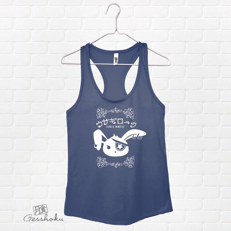 Usagi Rock Bunny Flowy Tank Top - Indigo Blue