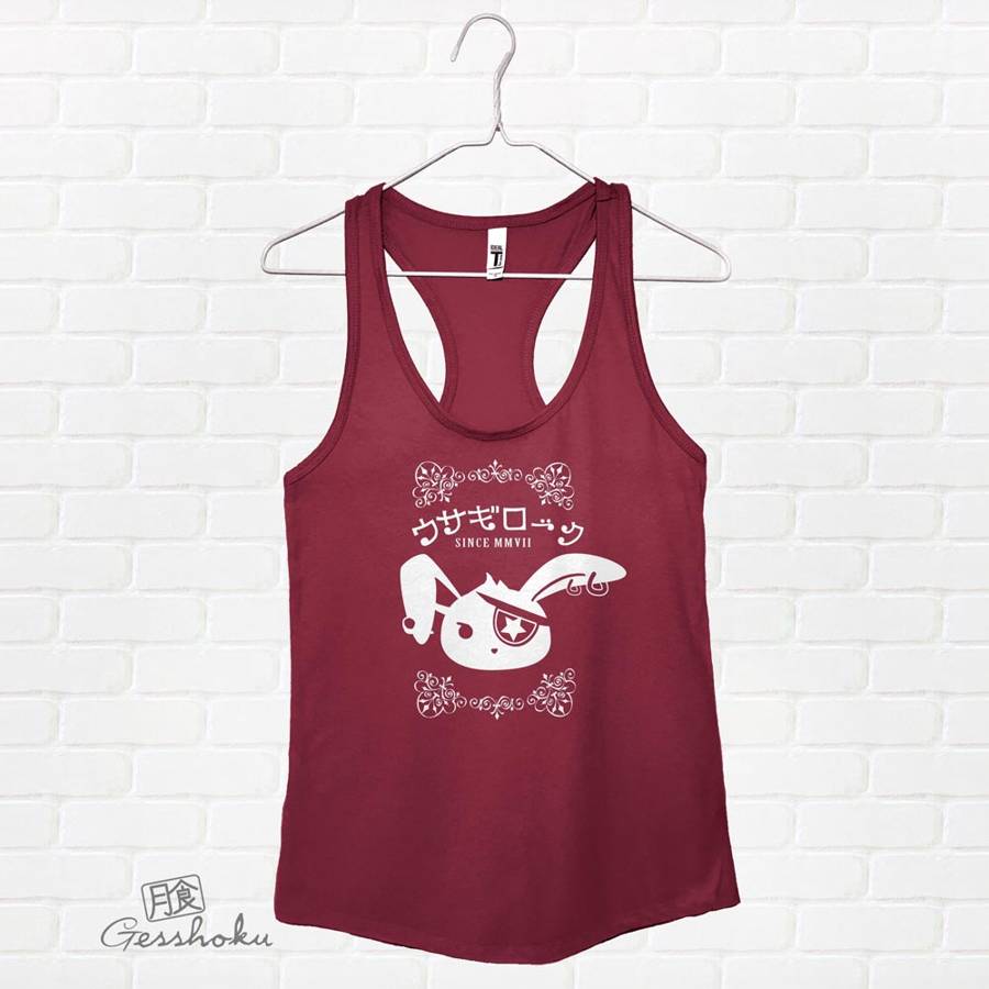 Usagi Rock Bunny Flowy Tank Top - Maroon