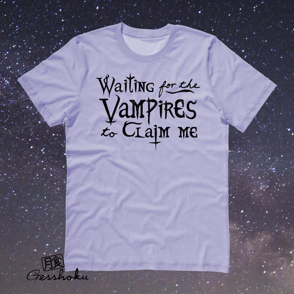 Waiting for the Vampires T-shirt - Violet