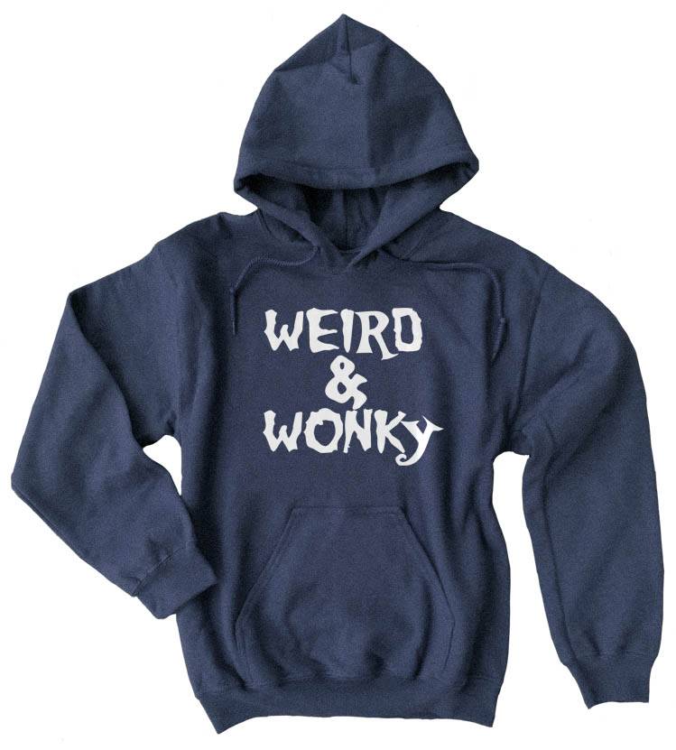 Weird & Wonky Pullover Hoodie - Heather Navy