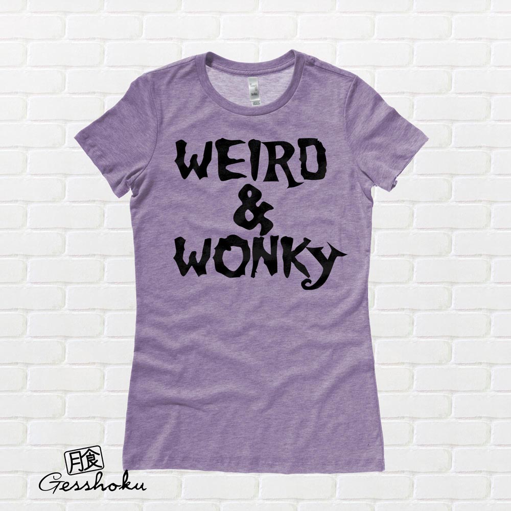 Weird & Wonky Ladies T-shirt - Heather Purple