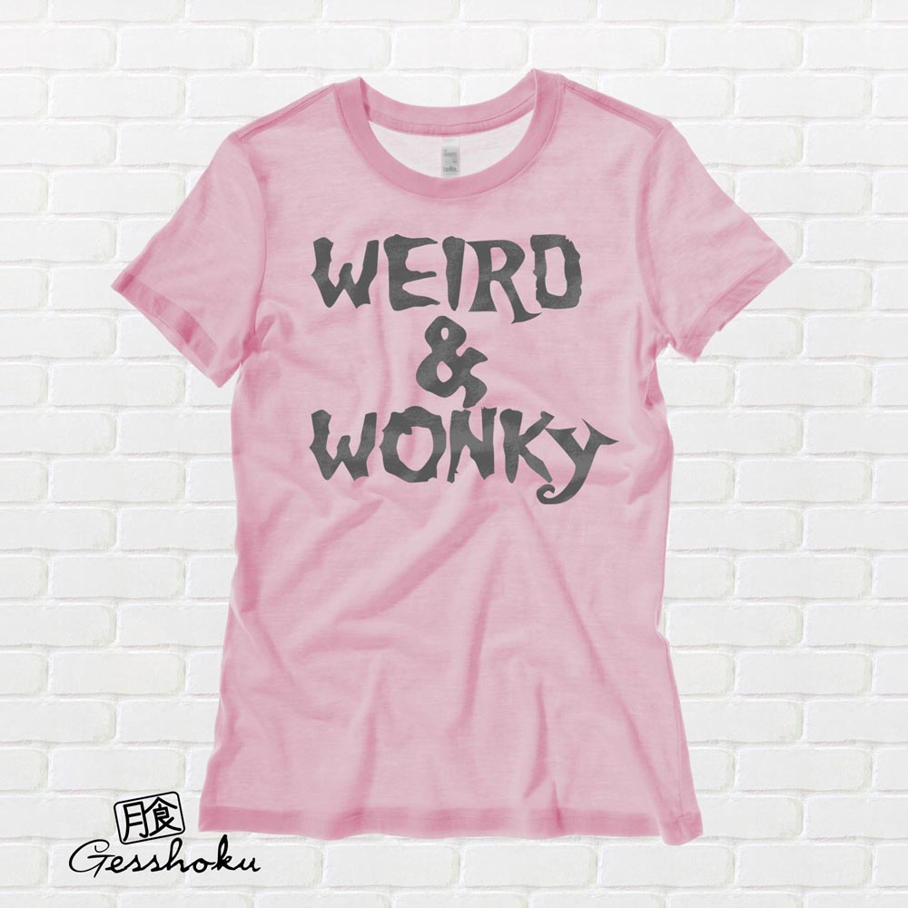 Weird & Wonky Ladies T-shirt - Light Pink