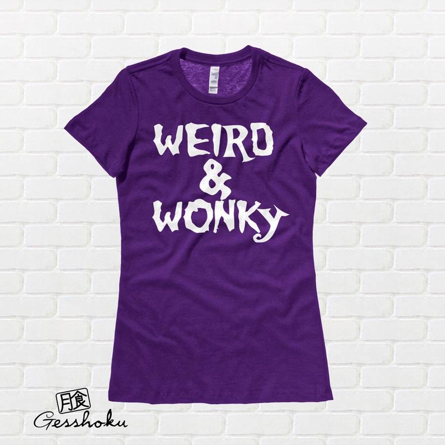 Weird & Wonky Ladies T-shirt - Purple