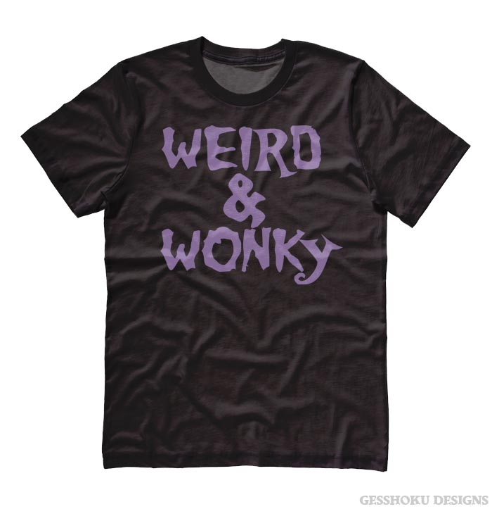 Weird & Wonky T-shirt - Purple/Black
