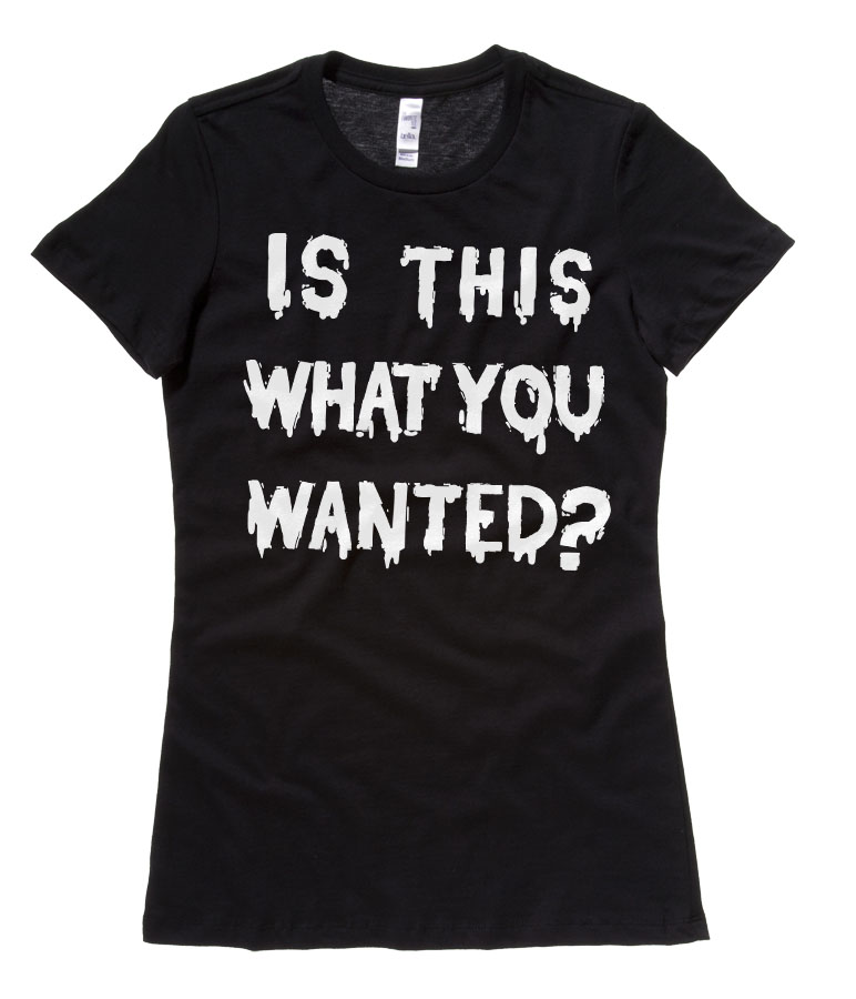 Is ThiS WHaT YoU wANTed? Ladies T-shirt - Black