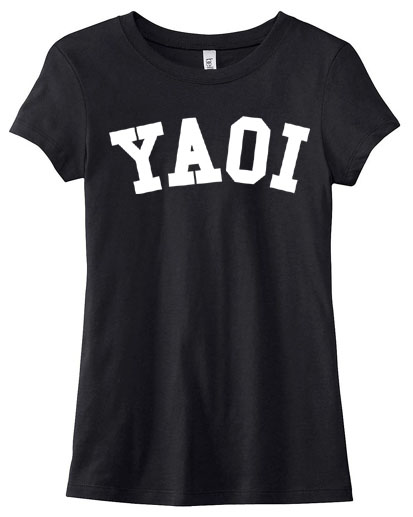 Yaoi College Ladies T-shirt - Black