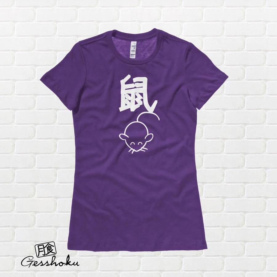 Year of the Rat Chinese Zodiac Ladies T-shirt - Purple