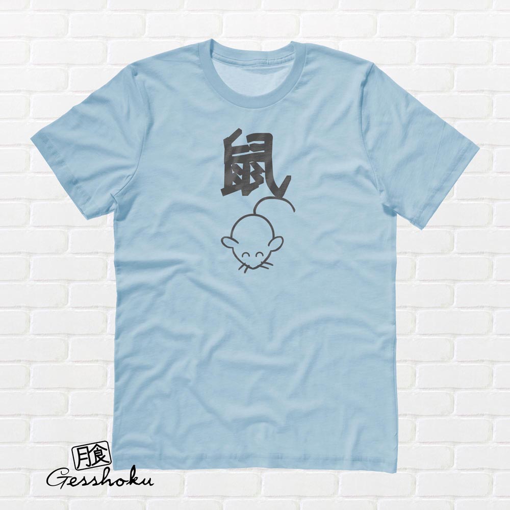 Year of the Rat Chinese Zodiac T-shirt - Light Blue
