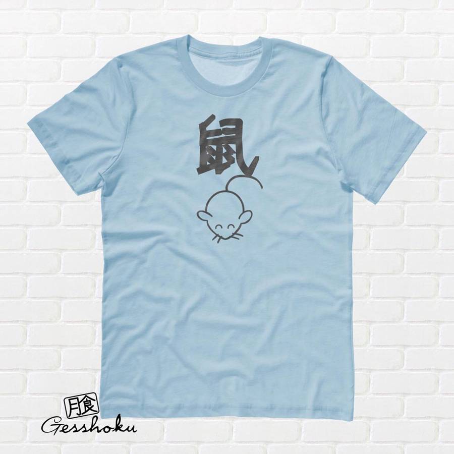 Year of the Rat Chinese Zodiac T-shirt - Light Blue