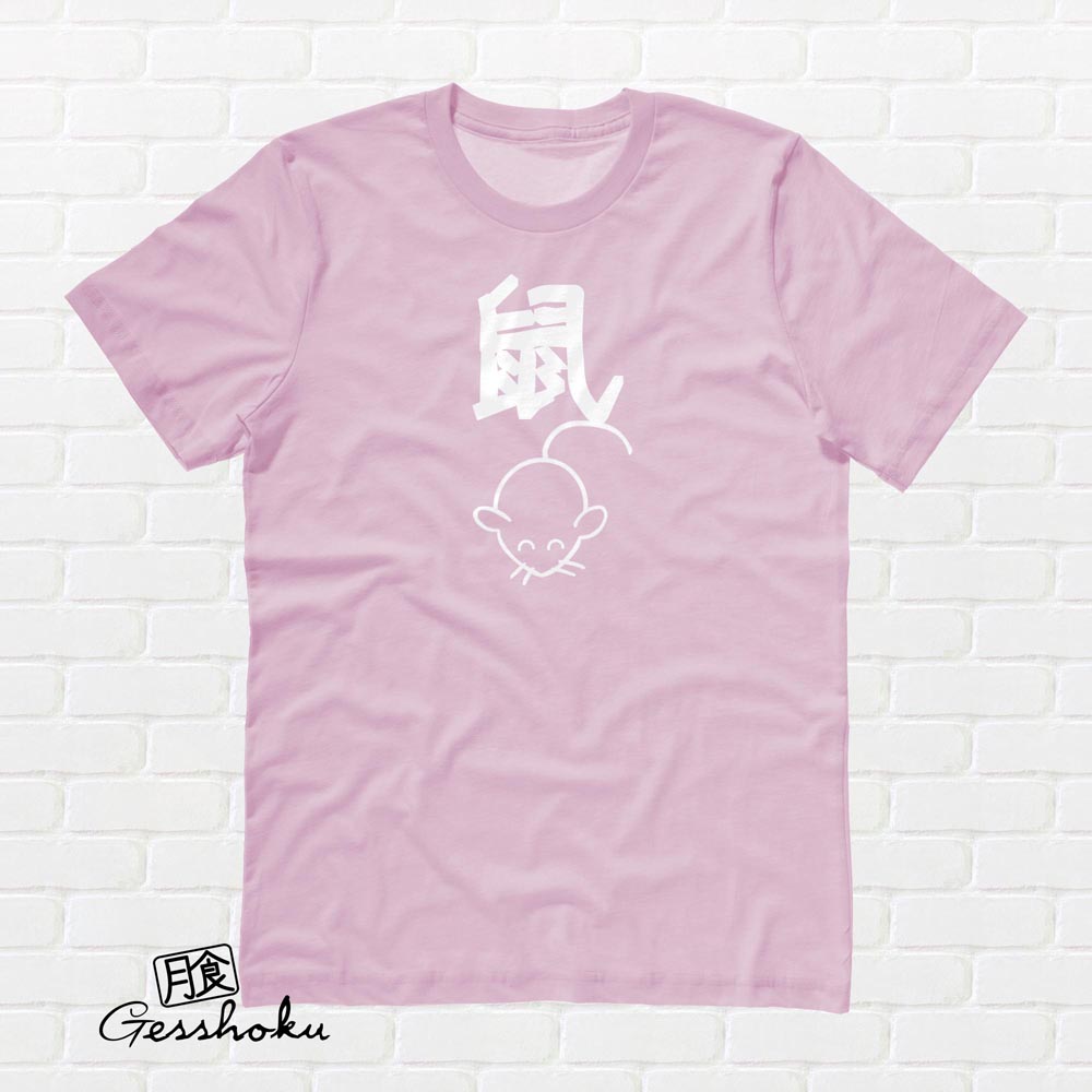 Year of the Rat Chinese Zodiac T-shirt - Light Pink
