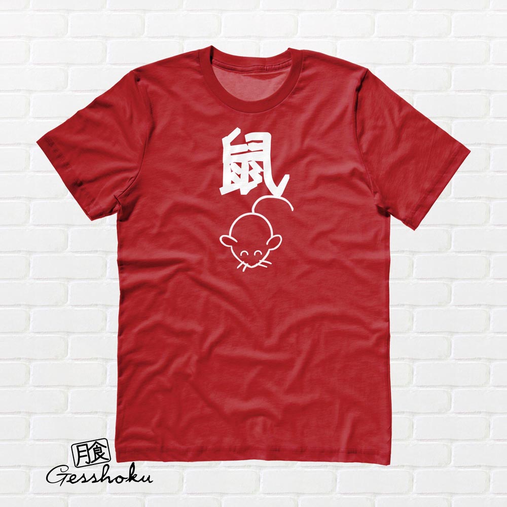 Year of the Rat Chinese Zodiac T-shirt - Red