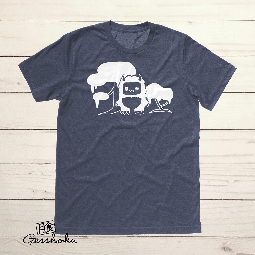 Tricky Yeti's Magical Forest T-shirt - Heather Navy