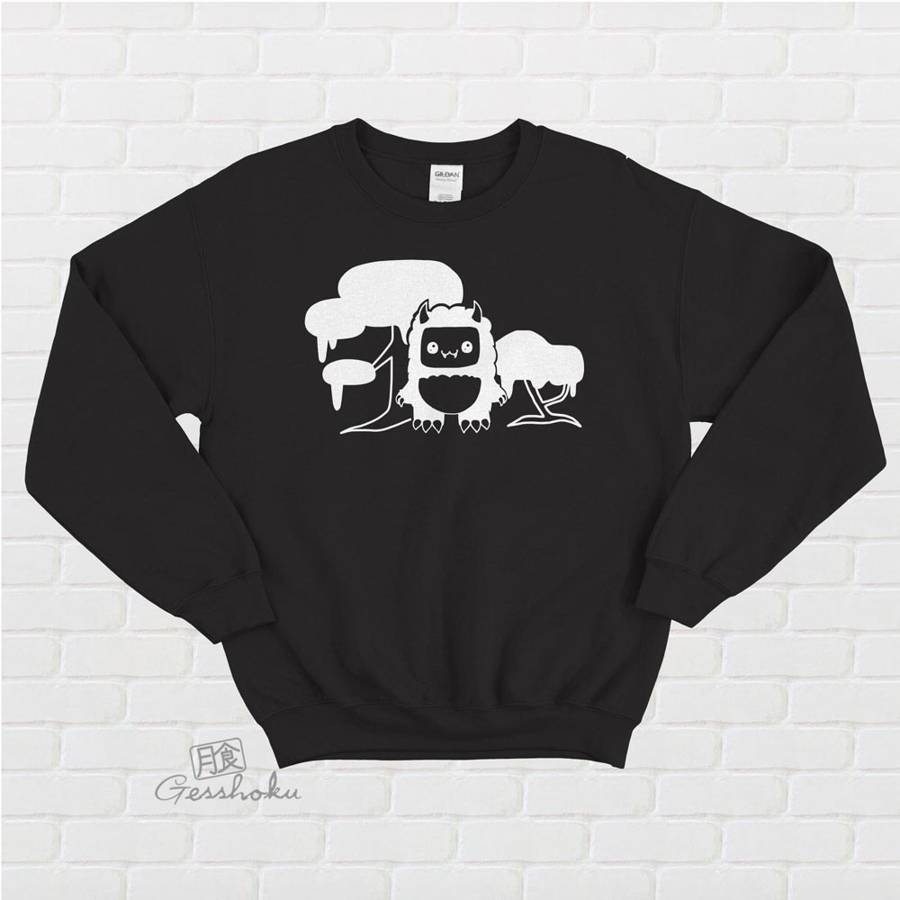 Tricky Yeti's Magical Forest Crewneck Sweatshirt - Black