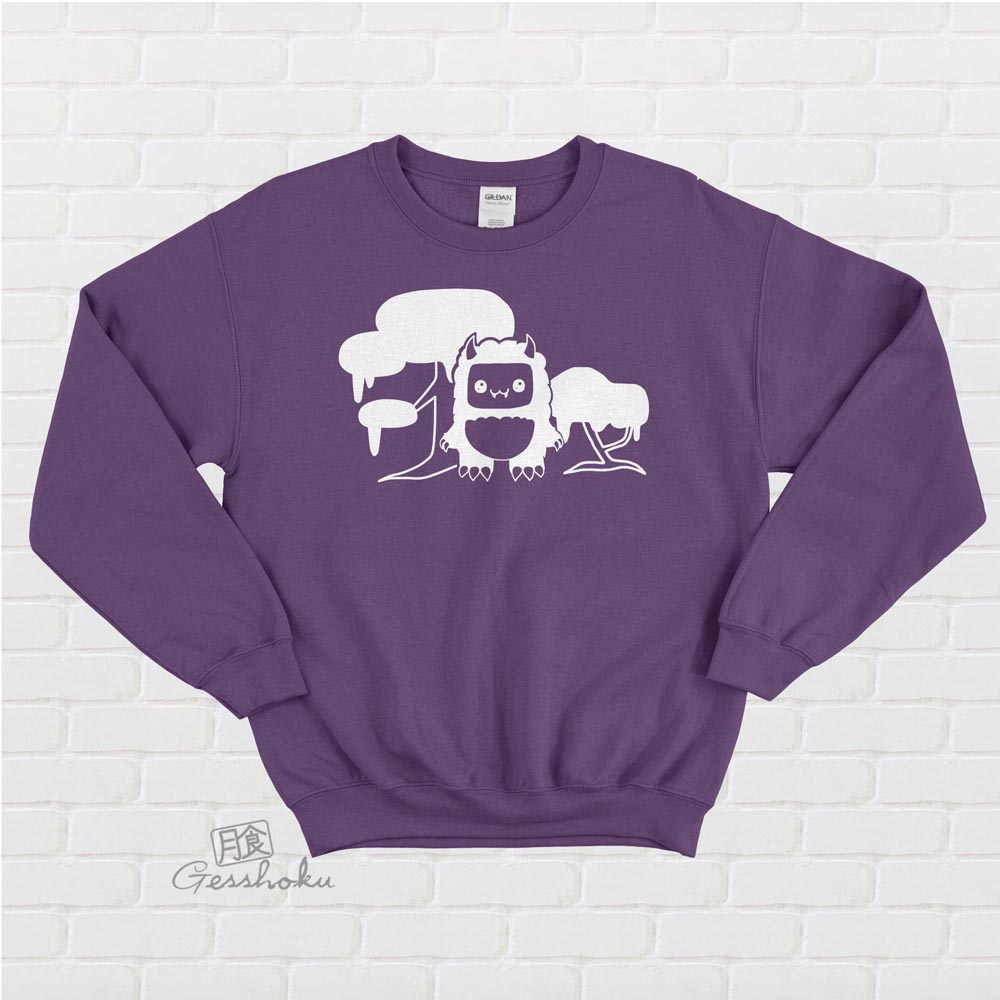 Tricky Yeti's Magical Forest Crewneck Sweatshirt - Purple