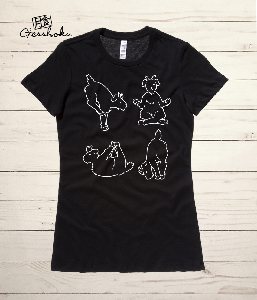 Yoga Goats Ladies T-shirt - Black