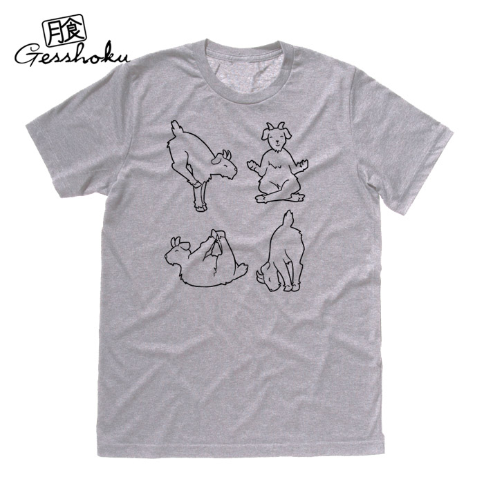 Yoga Goats T-shirt - Light Grey