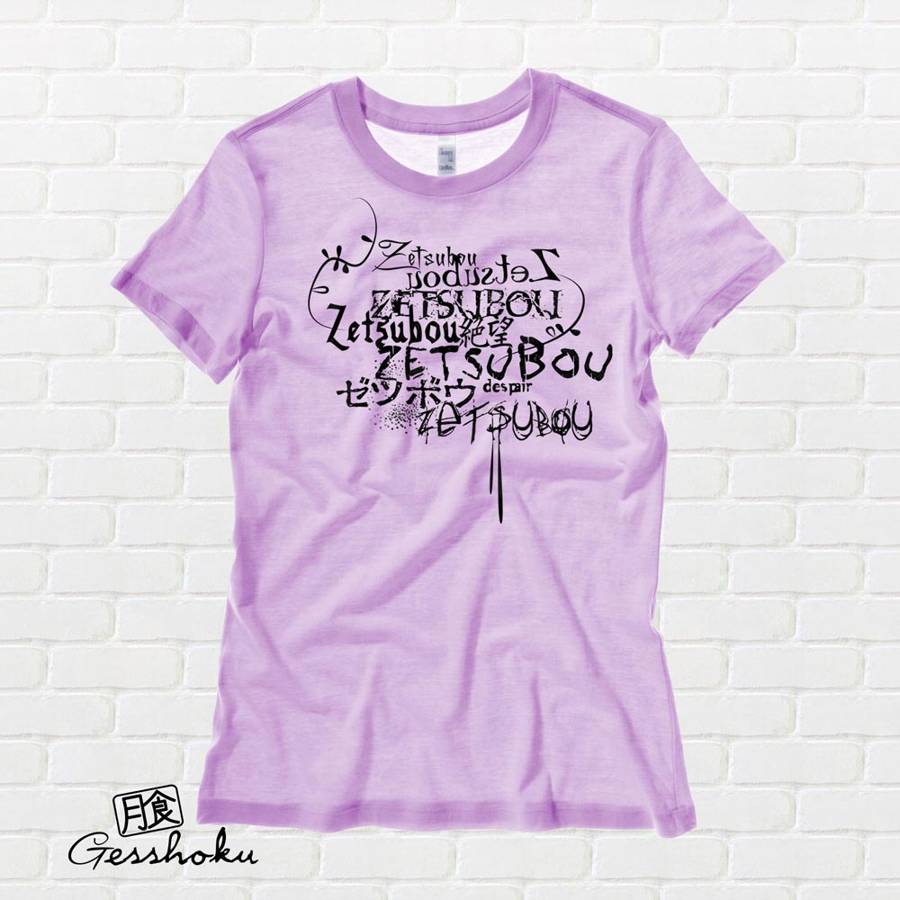 Despair Zetsubou Ladies T-shirt - Lilac